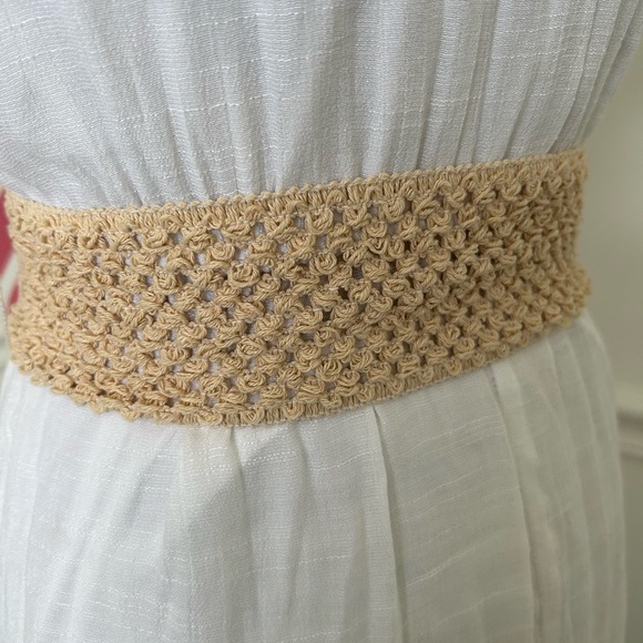 Trixxi white cotton gauze maxi dress size M - Picture 3 of 9